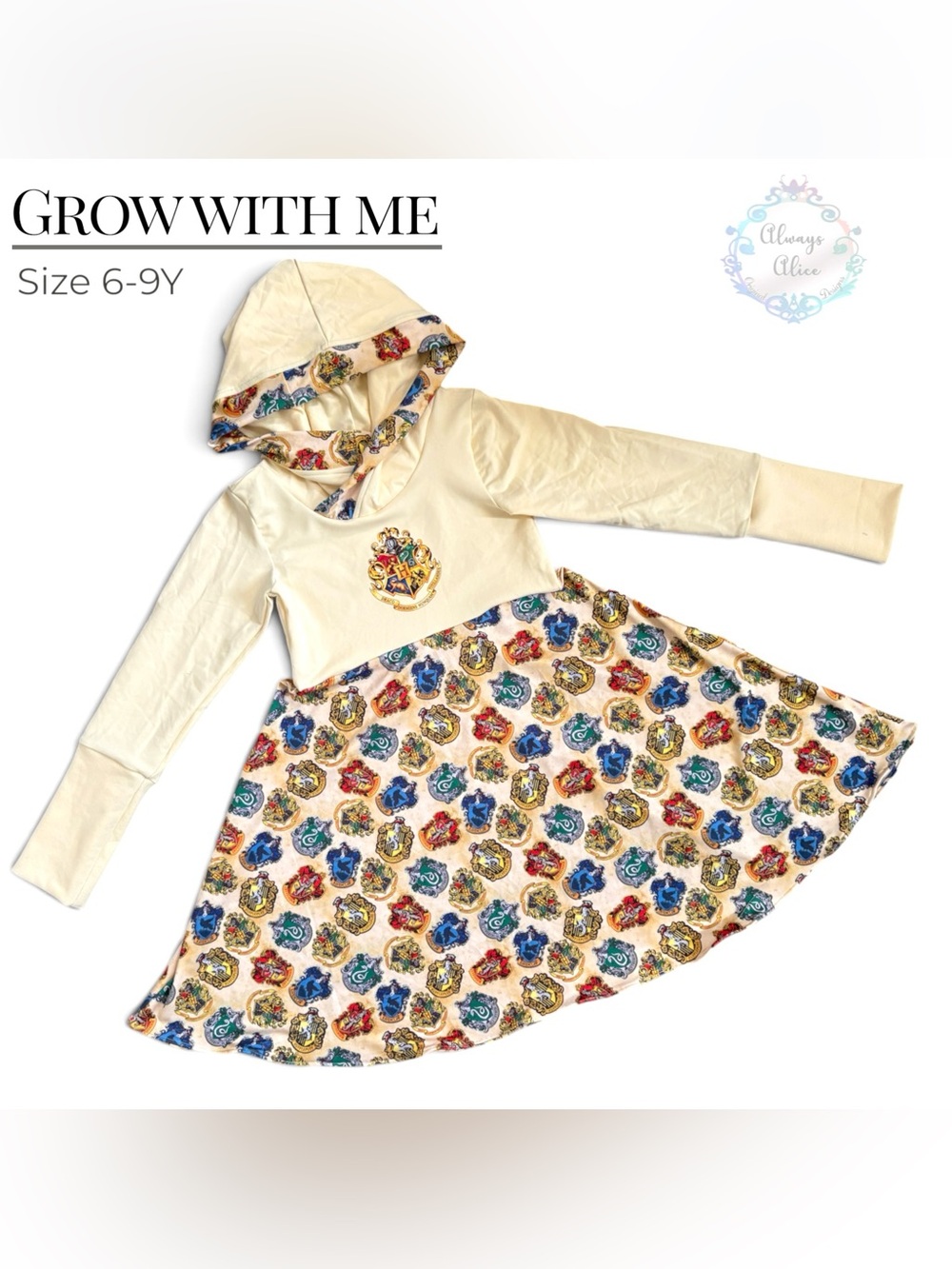 Harry Potter grow with me dress handmade